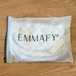 Cream Checkered Women's Bag